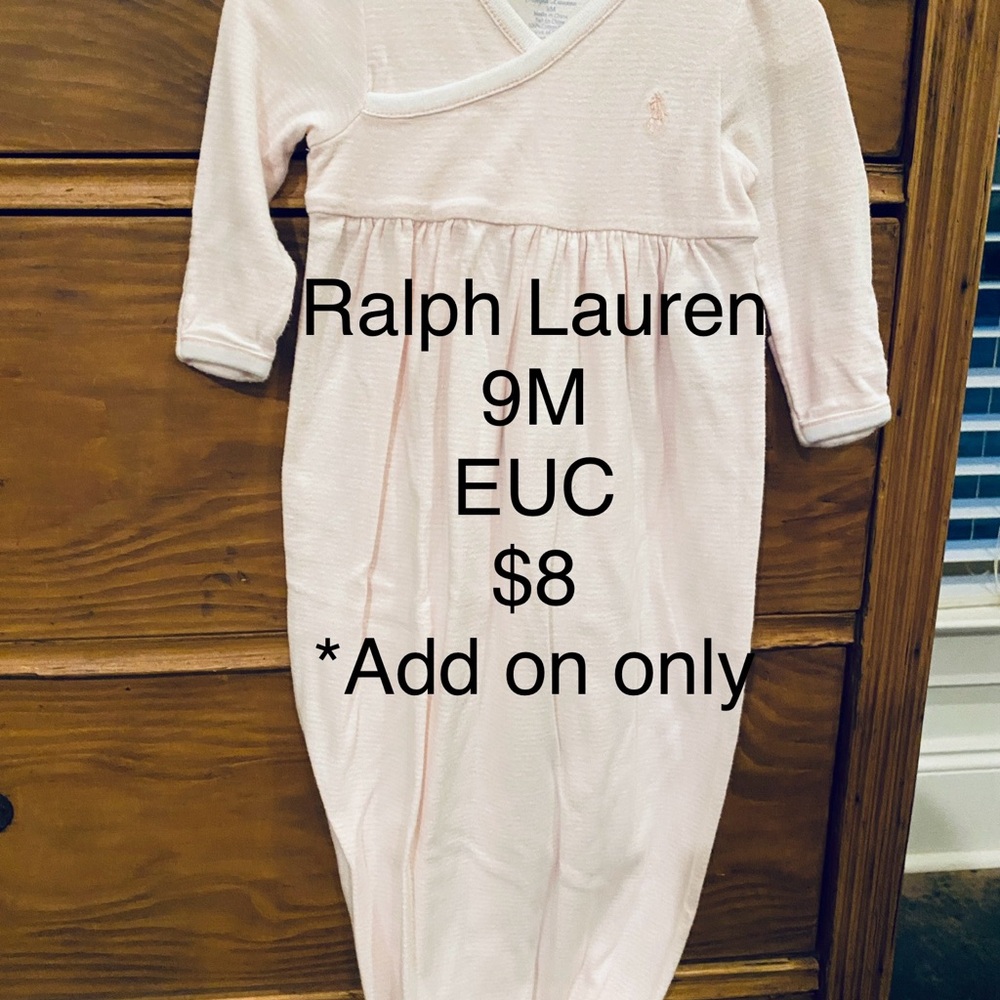 Ralph Lauren Pink Baby Gown